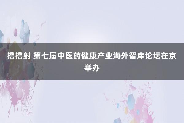 撸撸射 第七届中医药健康产业海外智库论坛在京举办