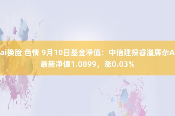 ai换脸 色情 9月10日基金净值：中信建投睿溢羼杂A最新净值1.0899，涨0.03%