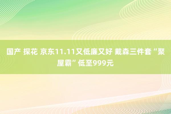 国产 探花 京东11.11又低廉又好 戴森三件套“聚屋霸”低至999元