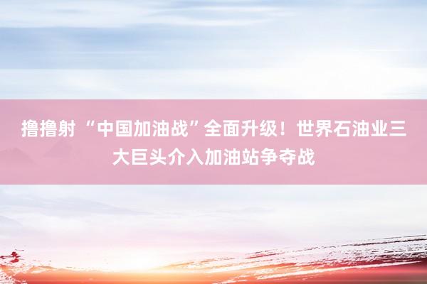 撸撸射 “中国加油战”全面升级！世界石油业三大巨头介入加油站争夺战