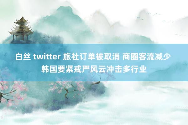 白丝 twitter 旅社订单被取消 商圈客流减少 韩国要紧戒严风云冲击多行业