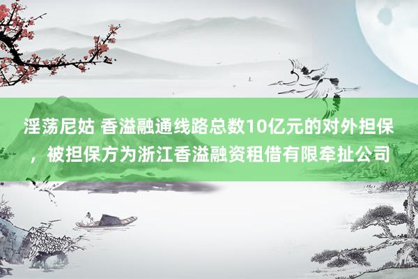 淫荡尼姑 香溢融通线路总数10亿元的对外担保，被担保方为浙江香溢融资租借有限牵扯公司