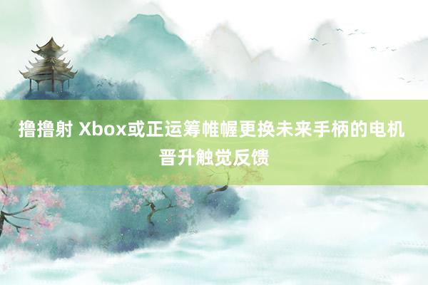 撸撸射 Xbox或正运筹帷幄更换未来手柄的电机 晋升触觉反馈